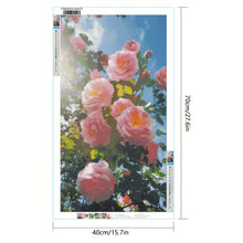Load image into Gallery viewer, Large Diamond Painting Rose Flower 40x70cm/15.7x27.6in
