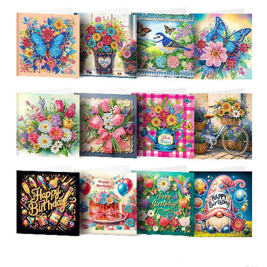 12-Pack DIY Birthday Greeting Card Making Kit for Kids