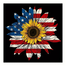 Load image into Gallery viewer, Diy 5D Diamond Painting 30x30cm/11.8inx11.8in National Flag Flower
