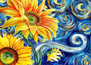 Full Square Diamond Painting Sunflower 40x30cm ADP9622