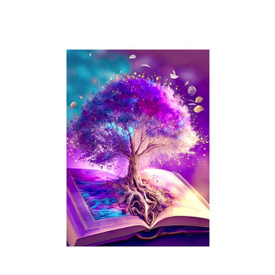 Colorful book tree 12X16Inch ADP10009