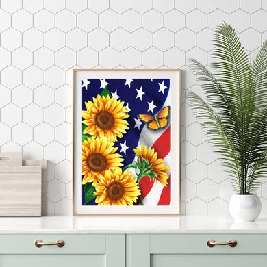 America Sunflower 30x40cm/11.8x15.7in ADP9899