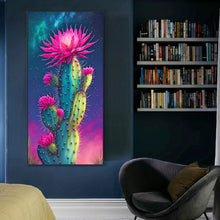 Load image into Gallery viewer, Large Size 40x70cm/15.75inx27.57in Cactus Flower Diamond Painting
