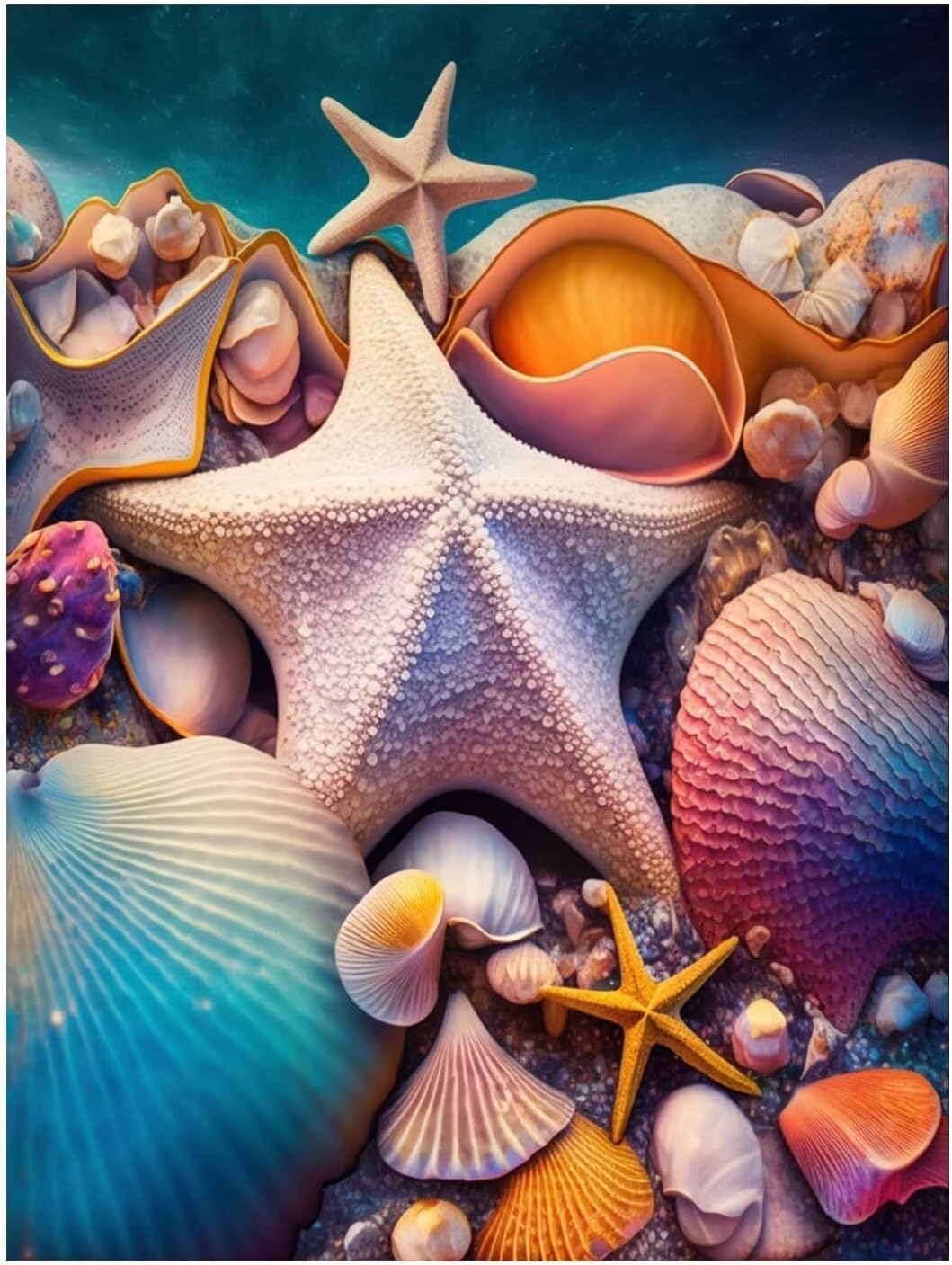 Starfish Shell Diamond Painting Art
