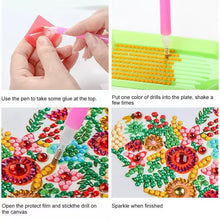 Load image into Gallery viewer, Hummingbird, Butterfly &amp; Dragonfly Christmas Diamond Painting Card Kit – DIY Sparkling Holiday Greeting
