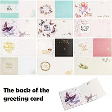 Load image into Gallery viewer, Backside of Snowflake Christmas DIY greeting card
