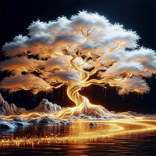 Tree of Life Diamond Painting Kit – 5D DIY Artistic Symbol of Growth and Harmony