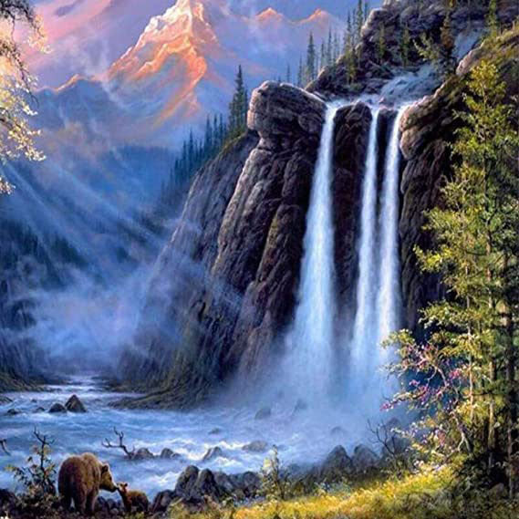 Diy Diamond Painting Waterfall