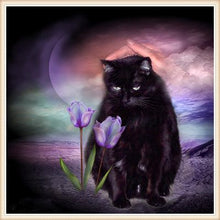 Load image into Gallery viewer, Black Cat Diamond Painting Kits For Adults
