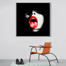 Load image into Gallery viewer, Sexy red lips personality beauty diamond painting home decoration painting living room background wall decoration painting
