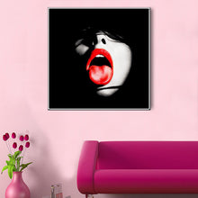 Load image into Gallery viewer, Sexy red lips personality beauty diamond painting home decoration painting living room background wall decoration painting
