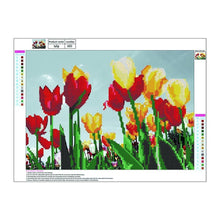 Load image into Gallery viewer, Colorful Roses - Partial Round Diamond - 40x30cm
