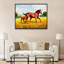 Load image into Gallery viewer, Two Horses Are Living Room Decorative Diamond Paintings
