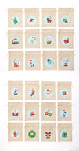Load image into Gallery viewer, 24pcs Gift Bags DIY Diamond Painting Gift Bag Linen Candy Bag Christmas Reusable Foldable Storage Bag Diamond Art Painting Kit Xmas Party
