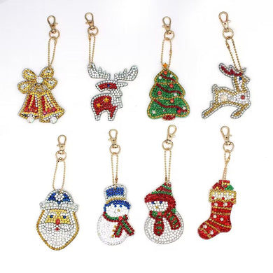 8pcs DIY Diamond Painting Keychain Kit ADP8851