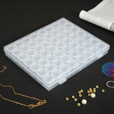 56 Grids Beads Storage Box for Nail Art Jewelry Case Holder