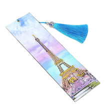 Load image into Gallery viewer, Tower Leather Tassel Bookmark
