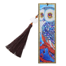 Load image into Gallery viewer, Owl Leather Bookmark Tassel Book Marks
