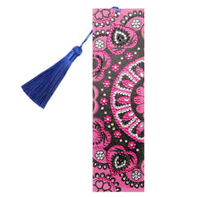 Load image into Gallery viewer, Mandala Special Shape Creative Leather Tassel Bookmark

