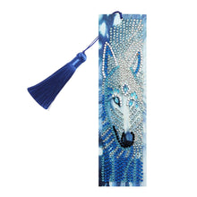 Load image into Gallery viewer, Special Shape Leather Bookmark Tassel Wolf
