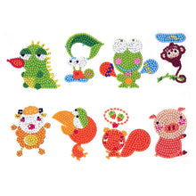 Load image into Gallery viewer, 8pcs Animals Kids Stickers Cartoon Pasters
