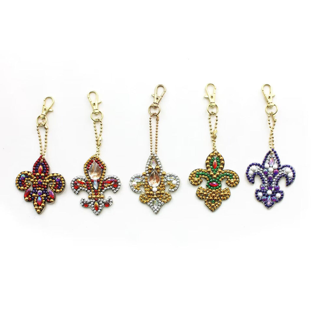 5pcs Wand DIY Diamond Painting Keychain Kit ADP8866