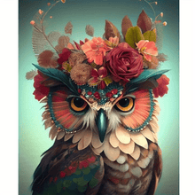 Load image into Gallery viewer, Animals Owl Acrylic Paint - 30x40cm
