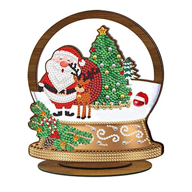 DIY Craft Santa Claus Diamond Painting Christmas Tree Gift Ornaments