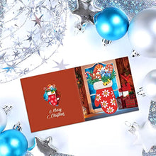 Load image into Gallery viewer, Diamond Painting Ornaments Kits,Cards Diamond Painting Christmas Greeting Cards Holiday Party Cards
