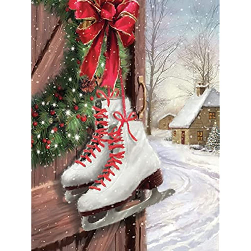 Skates DIY 5D Diamond Painting by Numbers Kits Christmas