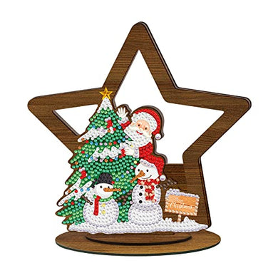 DIY Diamond Painting Christmas Ornaments Snowman Christmas Tree ADP8439