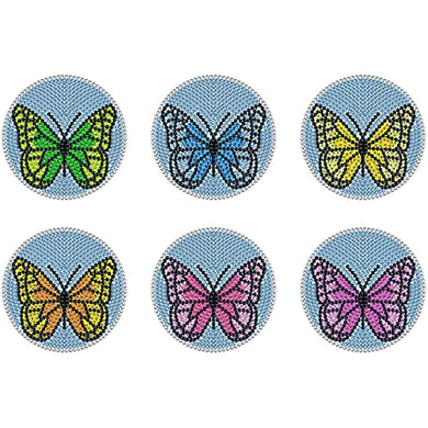6 Pcs Gorgeous Diamond Cartoon Painting Coasters, Mandala Coasters DIY Diamond Art Crafts for Beginners Adults & Kids