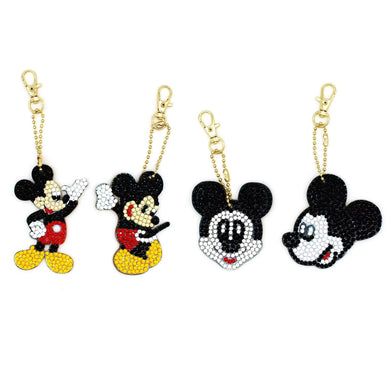 5pcs Cartoon Mickey DIY Diamond Painting Keychain Kit ADP8885