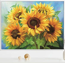 Load image into Gallery viewer, 5d Diamond Art Sunflower
