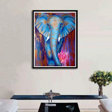 Load image into Gallery viewer, Blue Elephant Diamond Painting

