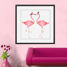 Load image into Gallery viewer, 5D Diamond Painting Flamingo Love
