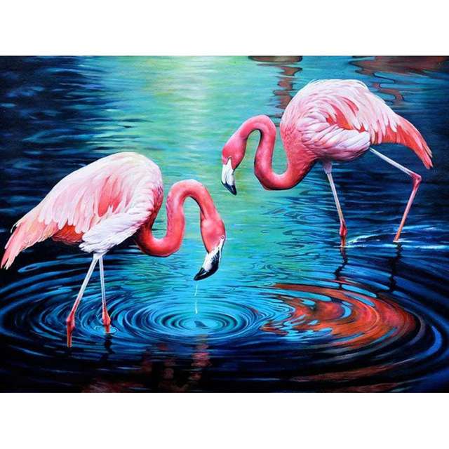 5D Diamond Painting 5D Diamond Painting Flamingo