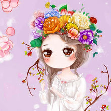 Load image into Gallery viewer, 5D Diamond Painting Flower Fairy Diamond Embroidery
