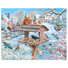 Load image into Gallery viewer, 5D Diamond Painting Snow Bird Tree House
