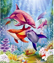 Load image into Gallery viewer, Dolphin-5D Diamond Painting Kits-30x40cm
