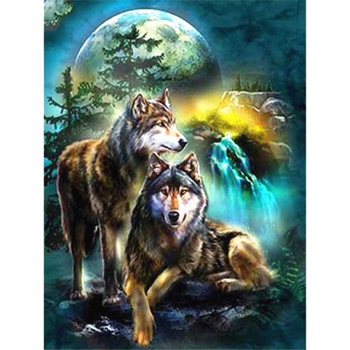 Diamond Painting Wolf Landscape