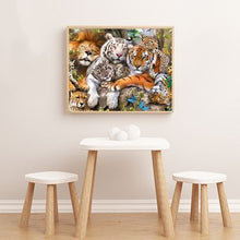 Load image into Gallery viewer, Diamond Painting White Tiger Lion
