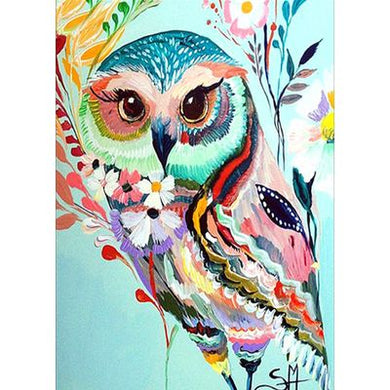 Diamond Painting Owl Flower