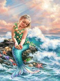 Diamond Painting Kits Little Girl Mermaid