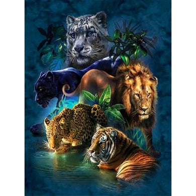 Diamond Painting Panther Lion Tiger