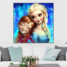 Load image into Gallery viewer, 5D Rhinestone Art Snow Princess Sisters

