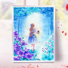 Load image into Gallery viewer, 5D Diamond Painting Kits Platycodon Girl With Lantern
