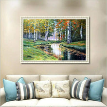 Load image into Gallery viewer, 5D Art Kits Aspen Trees By The River
