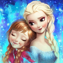 Load image into Gallery viewer, 5D Rhinestone Art Snow Princess Sisters

