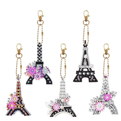 5pcs DIY Diamond Painting Keychain Kit ADP8915